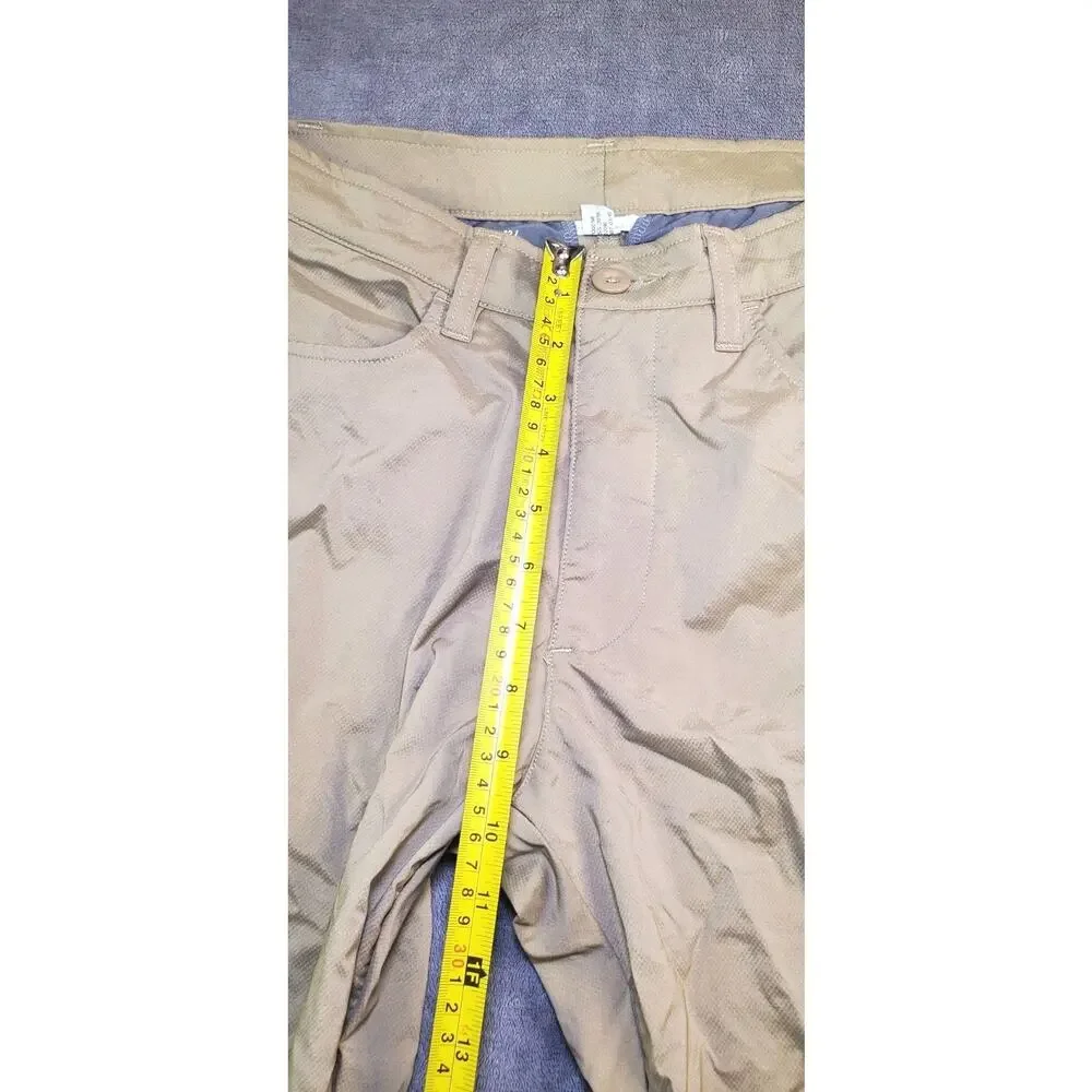 Under Armour UA Loose Fit Tech Golf Pants Men's 32x32 Tan Flat Front Za3-28
